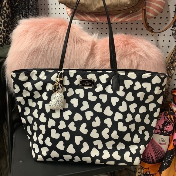 Kate Spade Heart Tote Rare Bag Valentines Day - Picture 1 of 2